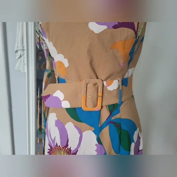 Maeve/ Anthropologie Floral Strapless Midi Skirt - Picture 10 of 11